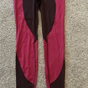 Lululemon Athletica Pink and Brown Leggings